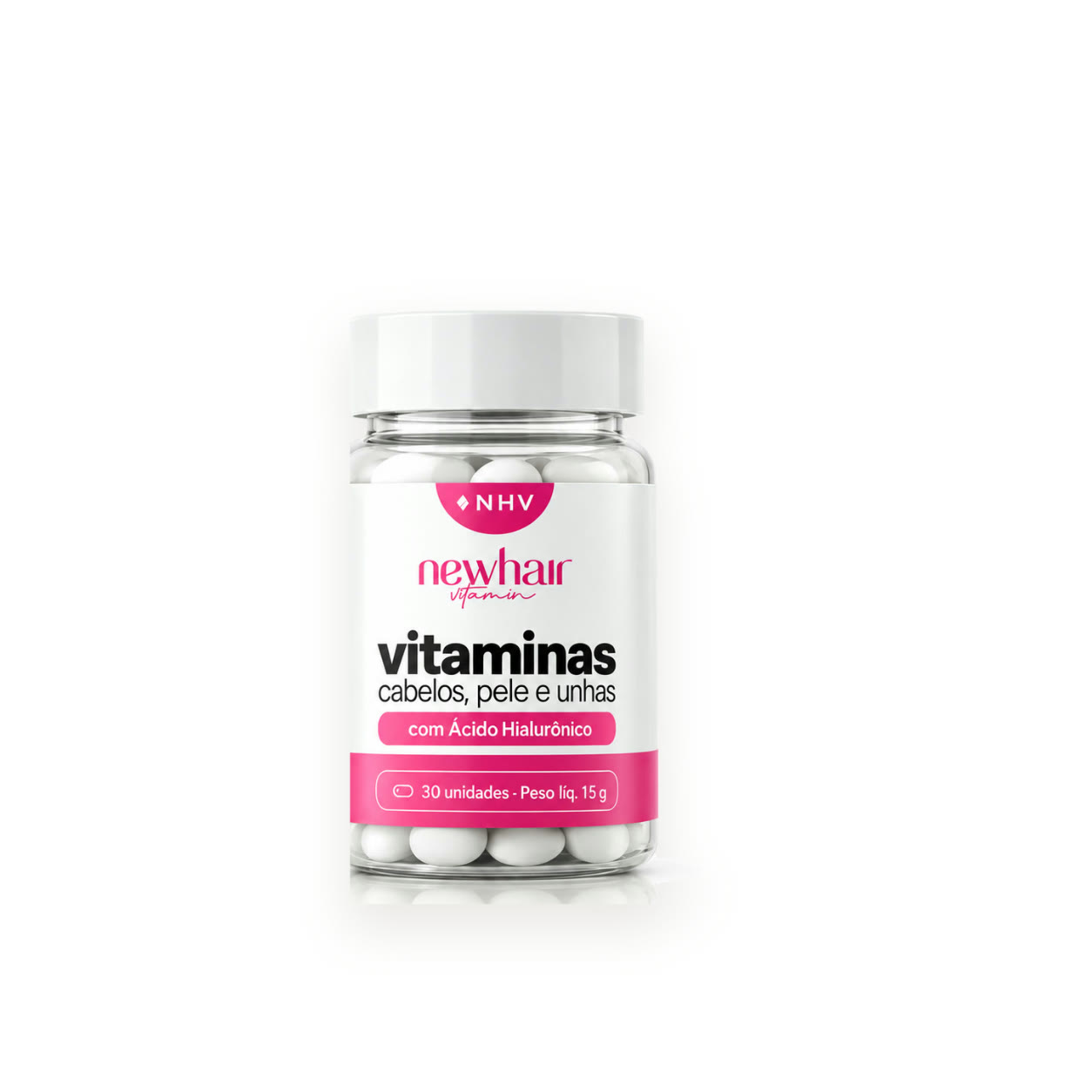 1 pote da Vitamina NHV de Cabelos, Pele e Unhas